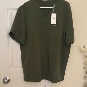 FIGS Olive Green Men's Shirt